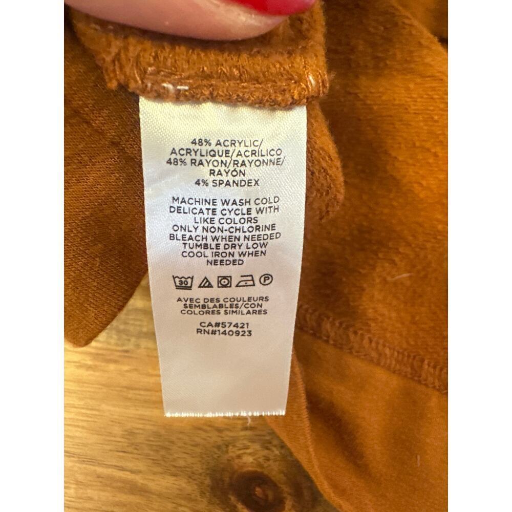 Lou & Grey by Loft Crew Neck LIghtweight Sweatshirt Brown color Womens Small - Picture 4 of 4